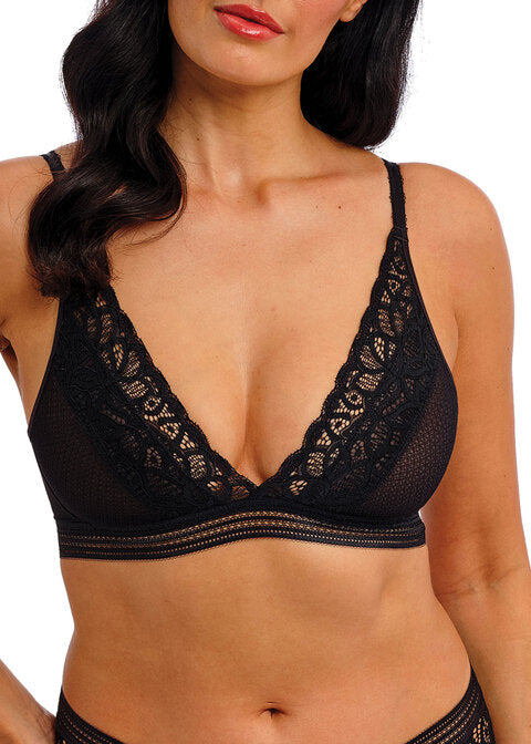 Raffiné Schwarz – Bralette aus exquisiter Stretch-Spitze